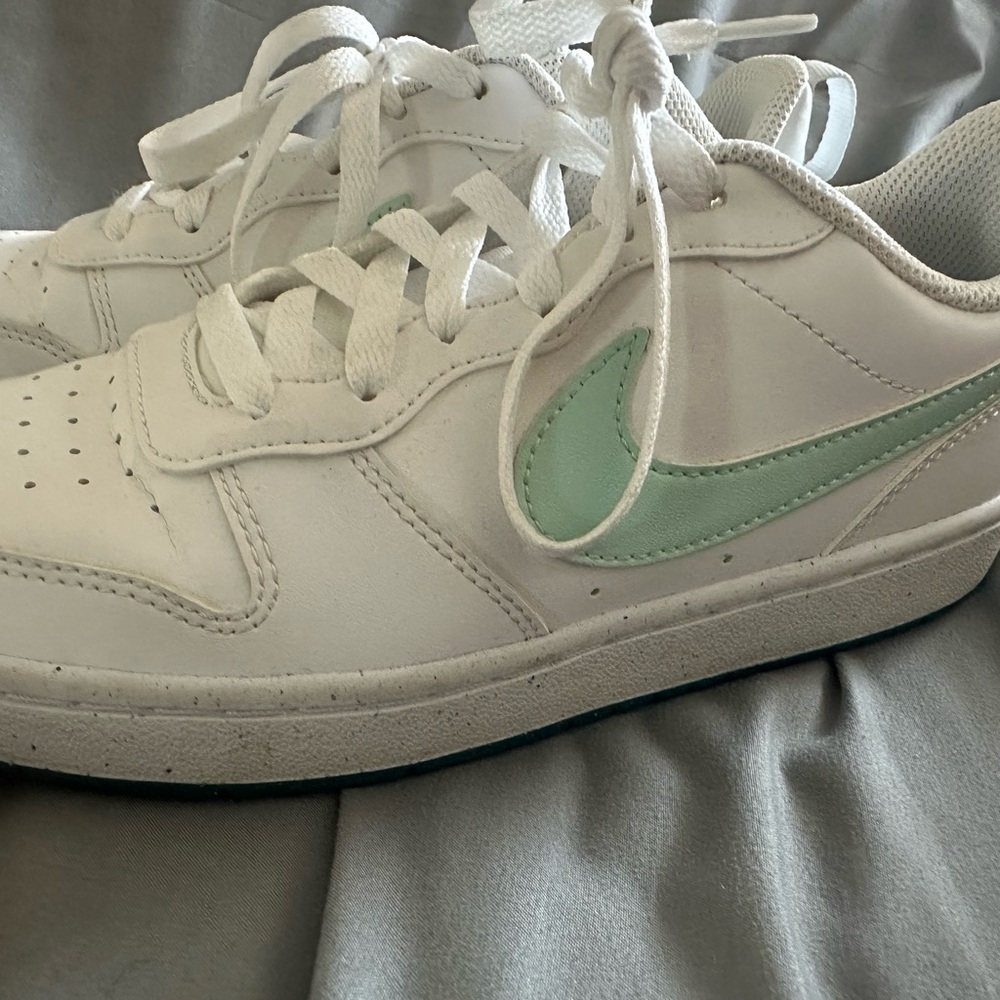 Nike Sneakers with Mint Green Swoosh